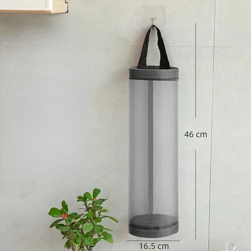 Venta al por mayor, 10 Uds., bolsa de basura de cocina de poliéster, bolsa de almacenamiento montada en la pared